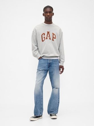 Felpa con logo oversize pesante