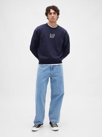 Felpa con logo oversize pesante