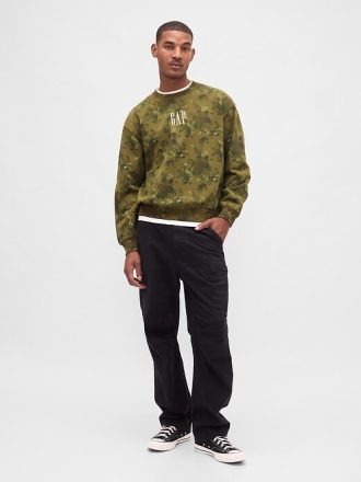 Felpa con logo oversize pesante