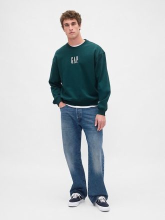 Felpa con logo oversize pesante