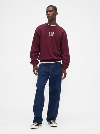 Felpa con logo oversize pesante