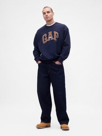 Felpa con logo oversize pesante