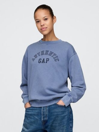 Felpa con logo VintageSoft Gap
