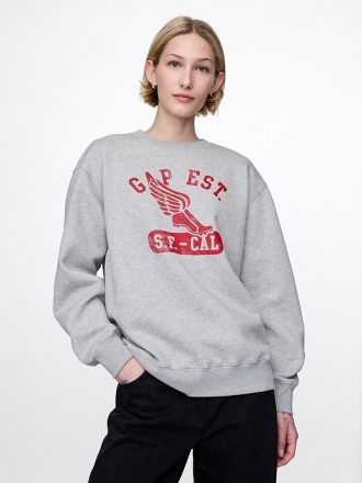 Felpa con logo VintageSoft Gap