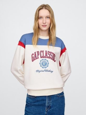 Felpa con logo VintageSoft Gap