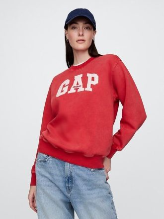 Felpa con logo VintageSoft Gap