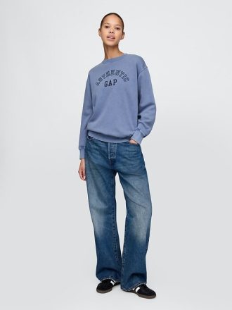 Felpa con logo VintageSoft Gap