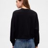 Felpa corta con scollo a V in French Terry Felpa corta con scollo a V in French Terry