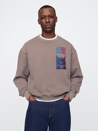 Felpa oversize con grafica Star Wars