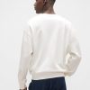 Felpa oversize con logo in spugna francese pesante Felpa oversize con logo in spugna francese pesante