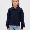 Felpa polo in spugna francese con pizzo per bambini Felpa polo in spugna francese con pizzo per bambini