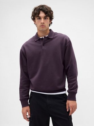 Felpa polo oversize pesante