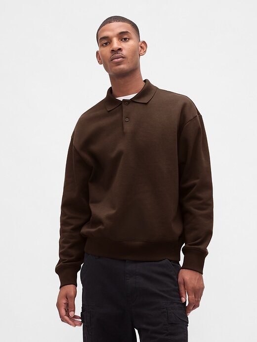 Felpa polo oversize pesante Felpa polo oversize pesante