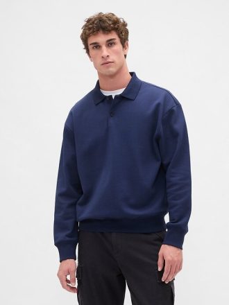 Felpa polo oversize pesante
