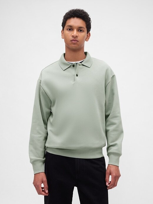 Felpa polo oversize pesante Felpa polo oversize pesante