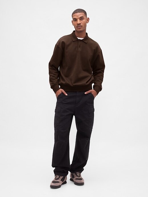Felpa polo oversize pesante Felpa polo oversize pesante