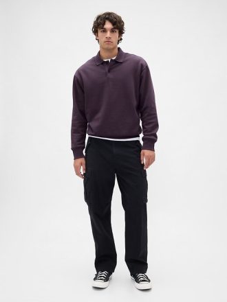 Felpa polo oversize pesante