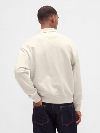 Felpa polo oversize pesante