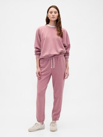 Felpa raglan in spugna francese pesante
