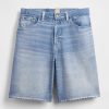 Gap × BÉIS Pantaloncini larghi in denim lavorato a maglia per adulti Gap × BÉIS Pantaloncini larghi in denim lavorato a maglia per adulti