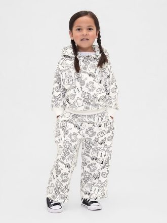 Gap × BÉIS Pantaloni della tuta vintage morbidi a forma cilindrica per neonati e bambini