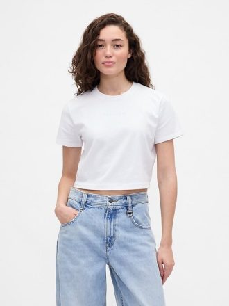 Gap × BÉIS T-shirt con grafica corta vintage in cotone biologico morbido