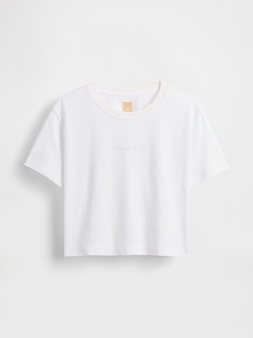 Gap × BÉIS T-shirt con grafica corta vintage in cotone biologico morbido Gap × BÉIS T-shirt con grafica corta vintage in cotone biologico morbido