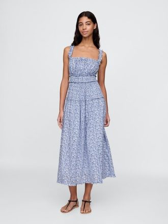 Gap × DÔEN Abito midi floreale
