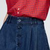 Gap × DÔEN Pantaloncini in denim a pieghe a vita alta
