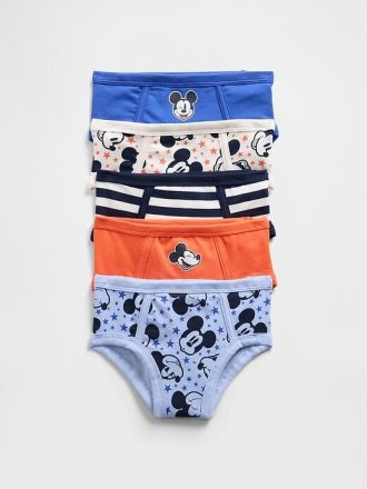 Gap × Disney Mutandine elasticizzate in cotone biologico per bambini (confezione da 5)