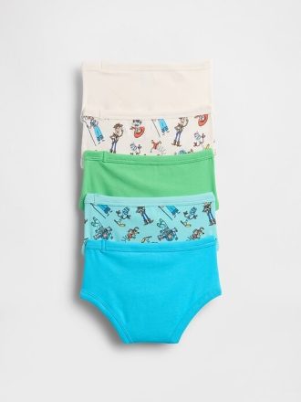 Gap × Disney Mutandine elasticizzate in cotone biologico per bambini (confezione da 5)