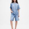 Gap × T-shirt in denim lavorato a maglia con tasca per adulti BÉIS Gap × T-shirt in denim lavorato a maglia con tasca per adulti BÉIS