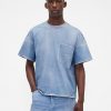 Gap × T-shirt in denim lavorato a maglia con tasca per adulti BÉIS Gap × T-shirt in denim lavorato a maglia con tasca per adulti BÉIS
