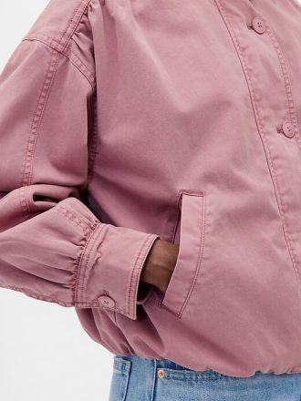 Giacca a bolle in twill