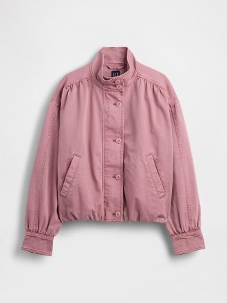 Giacca a bolle in twill