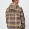 Giacca anorak oversize in tela scozzese
