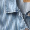 Giacca corta con icona a righe in denim ultrasoft