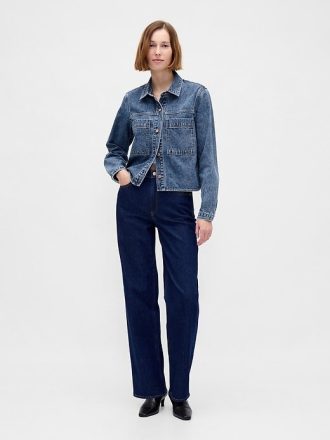 Giacca corta in denim