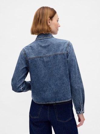 Giacca corta in denim
