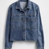 Giacca corta in denim