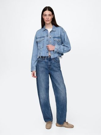 Giacca corta in denim UltraSoft Icon