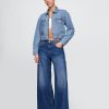 Giacca corta in denim UltraSoft Icon