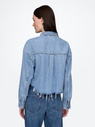 Giacca corta in denim UltraSoft Icon