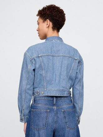 Giacca corta in denim UltraSoft Icon
