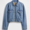Giacca corta in denim UltraSoft Icon
