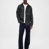 Giacca da lavoro a righe in denim