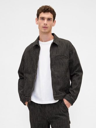 Giacca in denim a righe Gap × Disney The Nightmare Before Christmas di Tim Burton