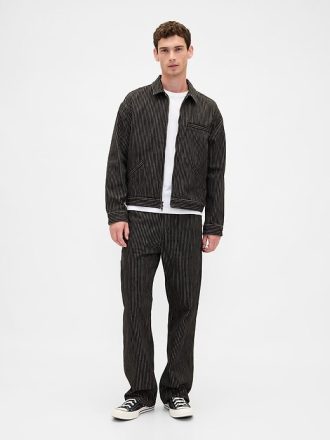 Giacca in denim a righe Gap × Disney The Nightmare Before Christmas di Tim Burton