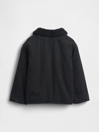 Giacca in denim con fodera in sherpa per neonati e bambini piccoli