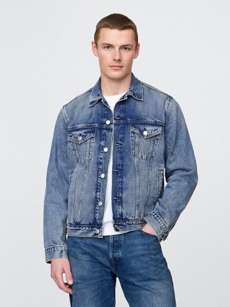 Giacca in denim con icona classica